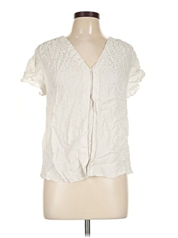 Rebecca Taylor Short Sleeve Silk Top (view 1)