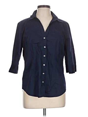 7th Avenue Design Studio New York & Company 3/4 Sleeve Button-Down Shirt (view 1)