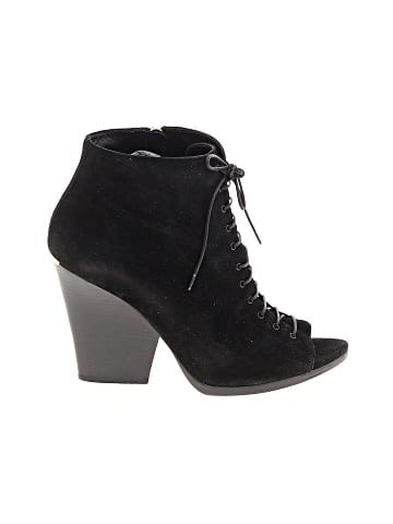 Burberry Prorsum Suede Peep Toe Booties (view 1)