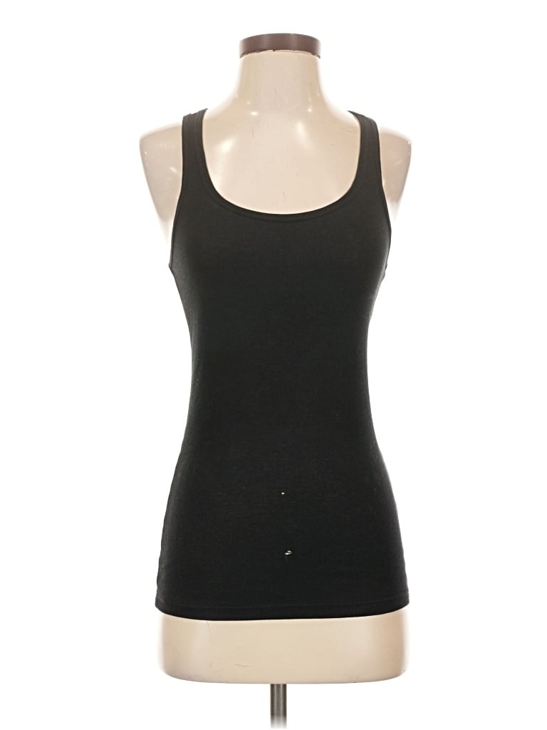 Pre-owned Active Basic Tank Top Black Strapless Neckline Tops