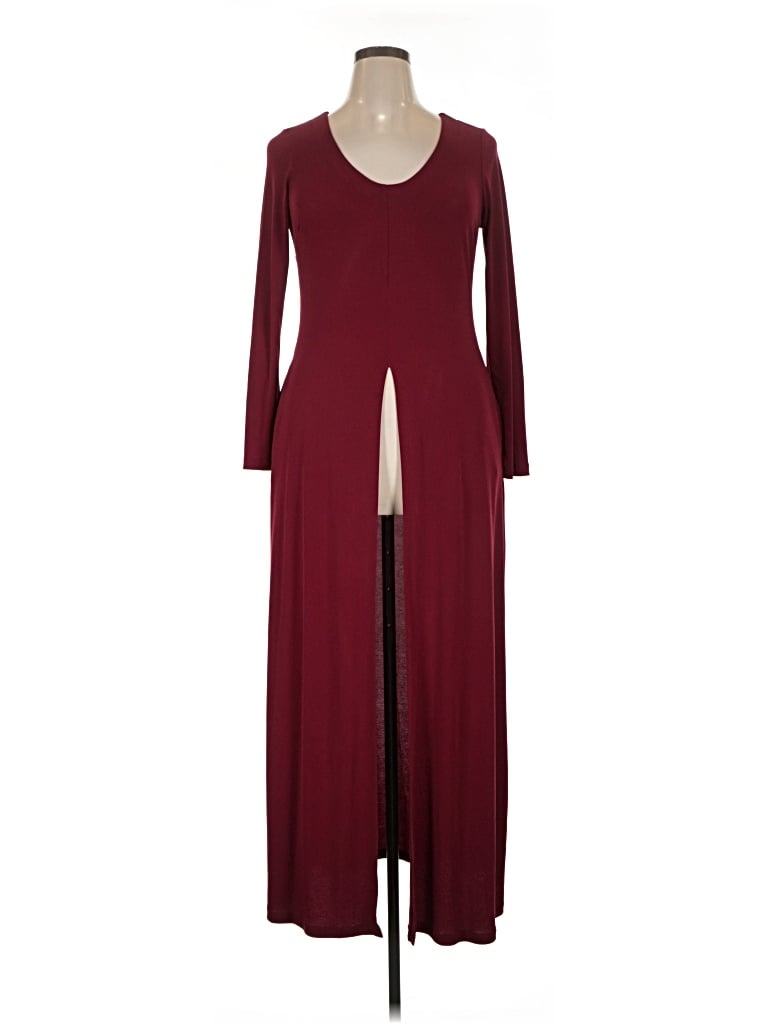 Pre-owned Venus Casual Dress In Burgundy