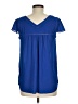 Maeve 100% Polyester Blue Short Sleeve Blouse Size 6 - photo 2