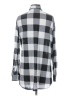 rue21 100% Polyester Checkered-gingham Gray Long Sleeve Blouse Size S - photo 2