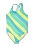 Lands' End Stripes Green One Piece Swimsuit Size 8 - photo 1