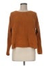Lucky Brand 100% Cotton Solid Brown Pullover Sweater Size M - photo 1