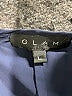 Glam 100% Polyester Blue 3/4 Sleeve Blouse Size L - photo 7
