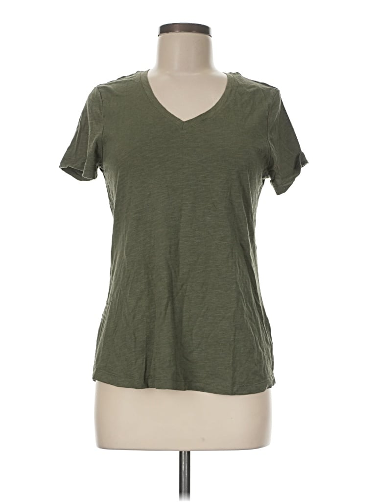 Pre-owned Eddie Bauer Short Sleeve T-shirt In Green