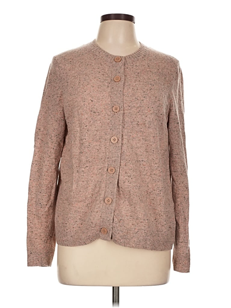 Pre-owned Cos Wool Cardigan Sweater In Brown