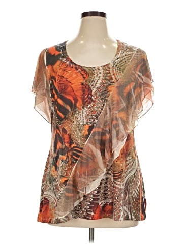 One World Short Sleeve Blouse (view 1)
