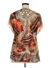 One World Orange Short Sleeve Blouse Size 1X - photo 2