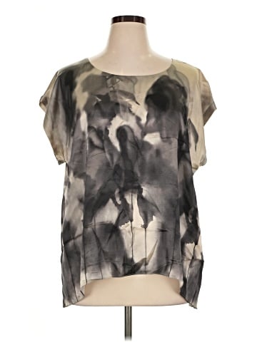 Eileen Fisher Short Sleeve Silk Top (view 1)