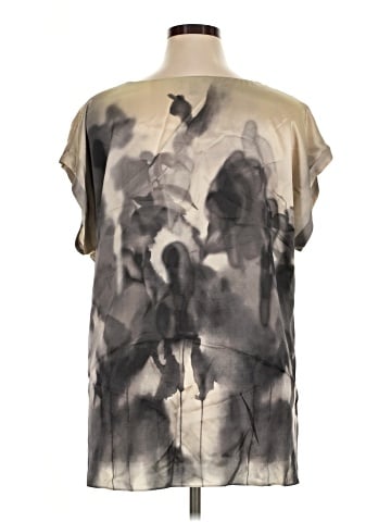Eileen Fisher Short Sleeve Silk Top (view 2)