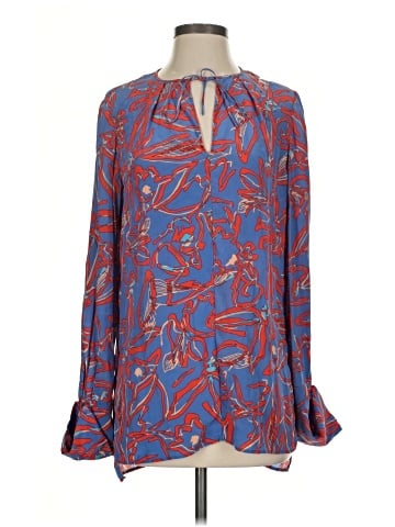 Diane von Furstenberg Long Sleeve Silk Top (view 1)