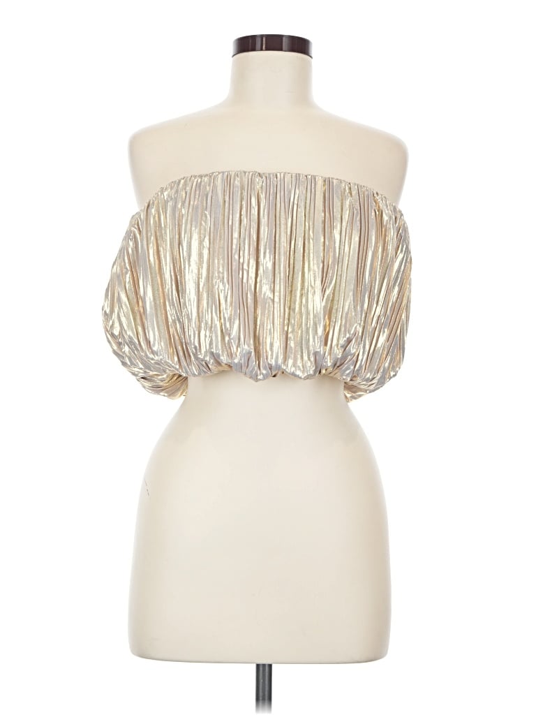 Mable Sleeveless Blouse In Gold