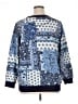 Woman Within Print Blue Pullover Sweater Size 14 (M) - photo 2
