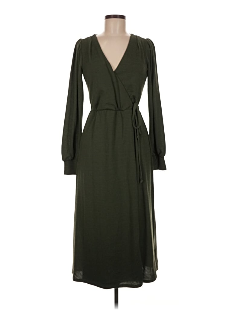 Pre-owned Trixxi Casual Dress In Green