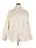 Gap 100% Linen Ivory Long Sleeve Button-Down Shirt Size XXL - photo 1