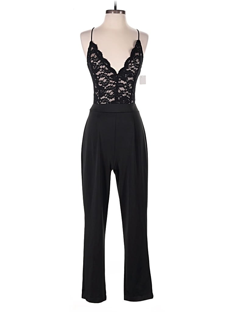 Pre-owned Express Outlet Jumpsuit In Black