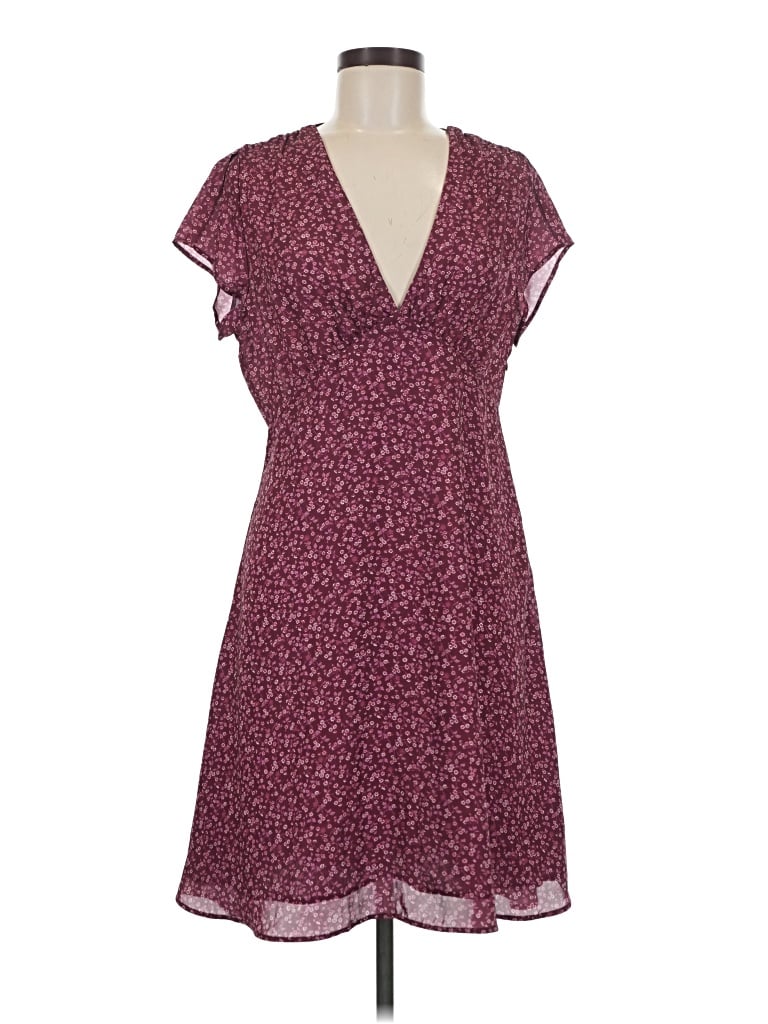 Pre-owned Outerknown Casual Dress In Burgundy