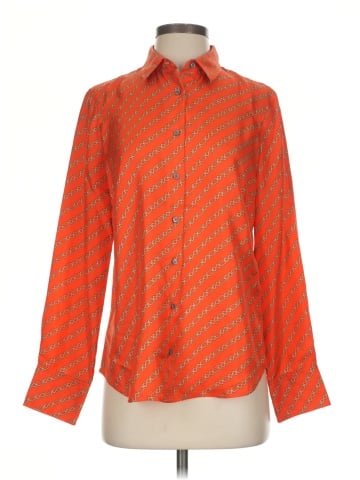 J.Crew Collection Long Sleeve Silk Top (view 1)