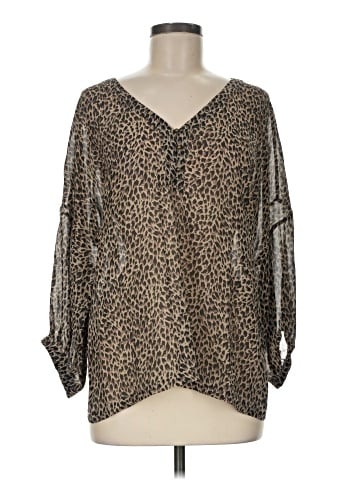 Garnet Hill 3/4 Sleeve Silk Top (view 1)