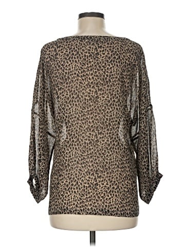 Garnet Hill 3/4 Sleeve Silk Top (view 2)
