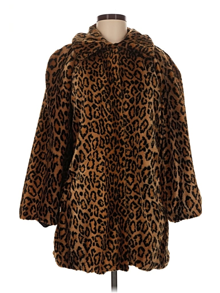 Pre-owned Dennis Basso Coat In Tan