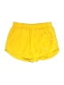 Nike 100% Polyester Solid Yellow Athletic Shorts Size L - photo 1