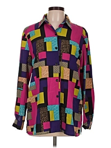 Leslie Fay Long Sleeve Blouse (view 1)