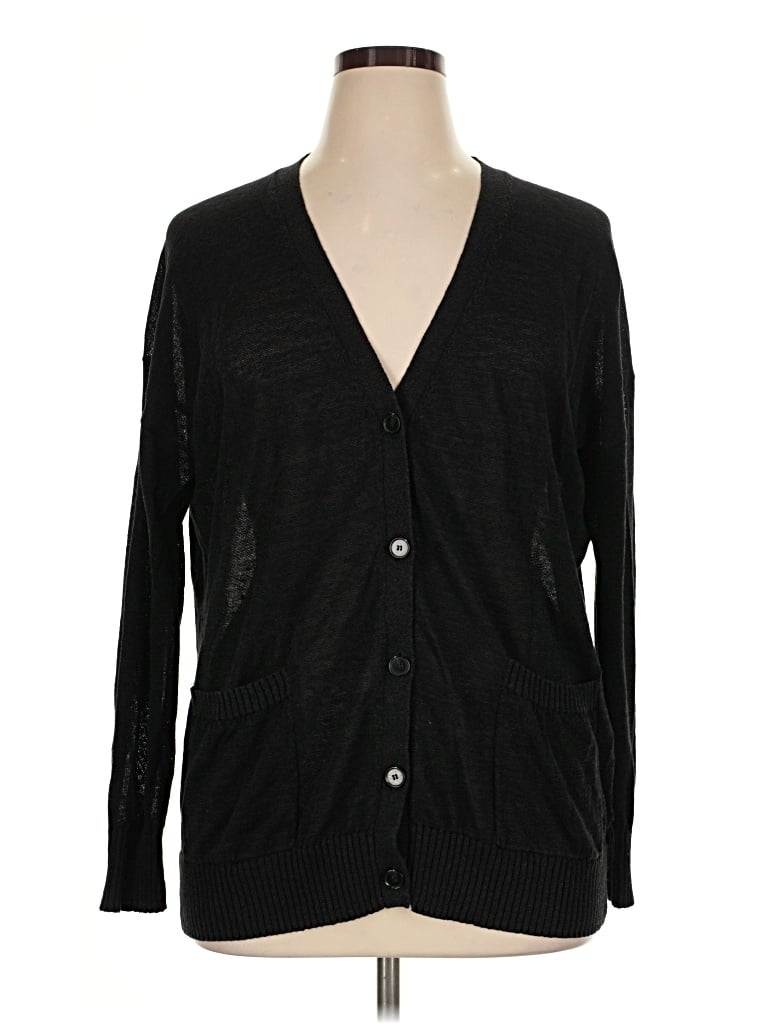 Pre-owned Nordstrom Cardigan Sweater In Black