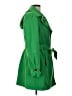 Calvin Klein 100% Polyester Green Trenchcoat Size L (estimated) - photo 4