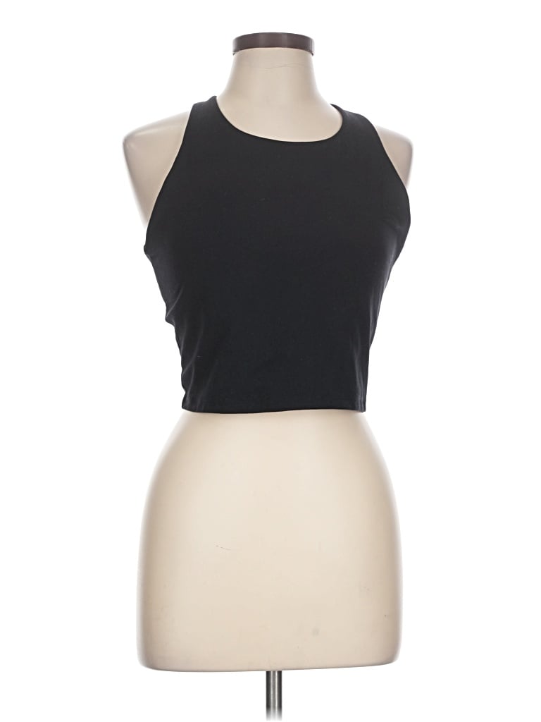 Pre-owned Gap Fit Tank Top Black Halter Neckline Tops