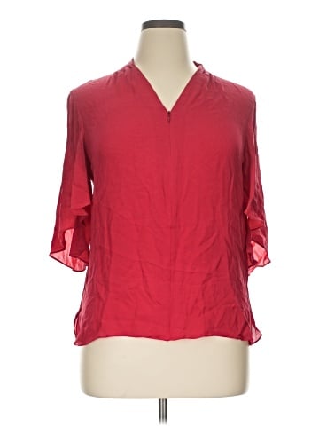Elie Tahari 3/4 Sleeve Silk Top (view 1)