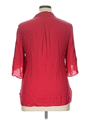 Elie Tahari 3/4 Sleeve Silk Top (view 2)