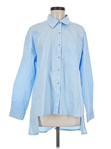 Attitudes by Renee Long Sleeve Button-Down Shirt (view 1)