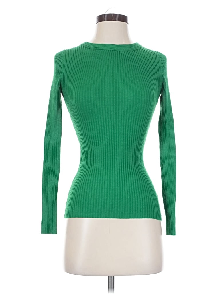 Pre-owned It's Our Time Turtleneck Sweater In Green