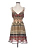 Forever 21 100% Polyester Paisley Tan Casual Dress Size S - photo 1