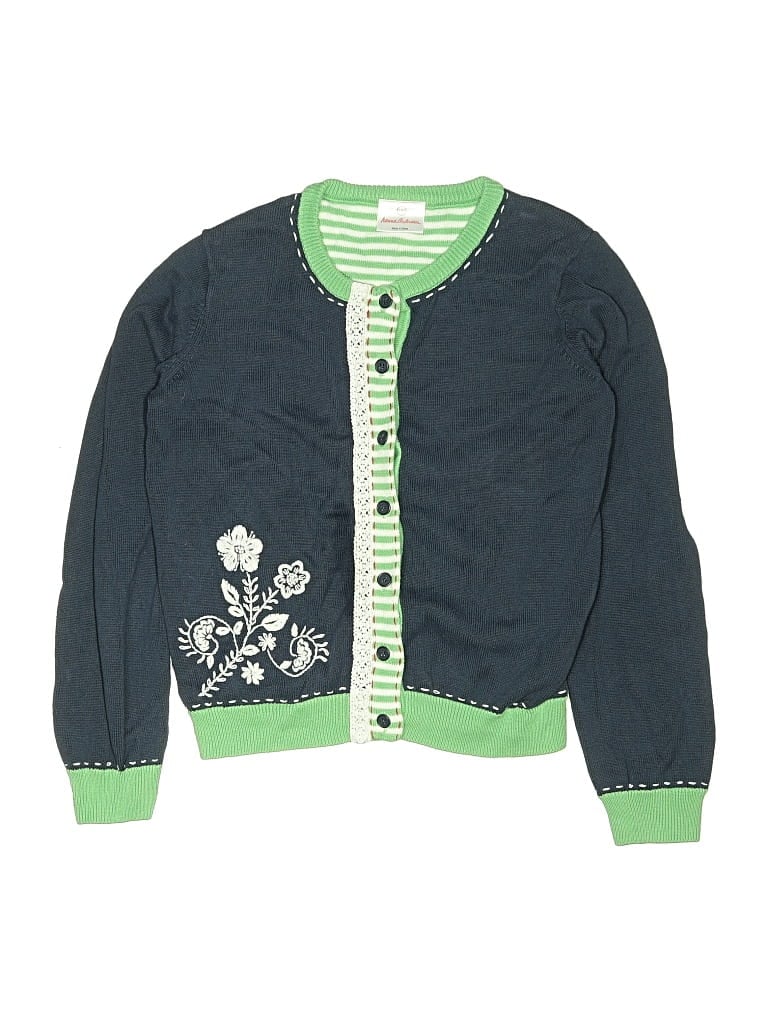 Pre-owned Hanna Andersson Kids' Cardigan Sweater In Green