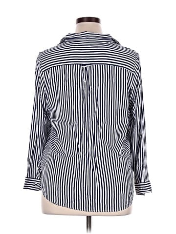 Velvet Heart 3/4 Sleeve Button-Down Shirt (view 2)