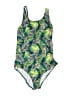 Lands' End Print Green One Piece Swimsuit Size 16 - photo 1