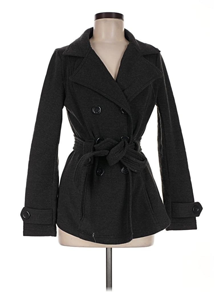 Pre-owned Ambiance Coat In Gray