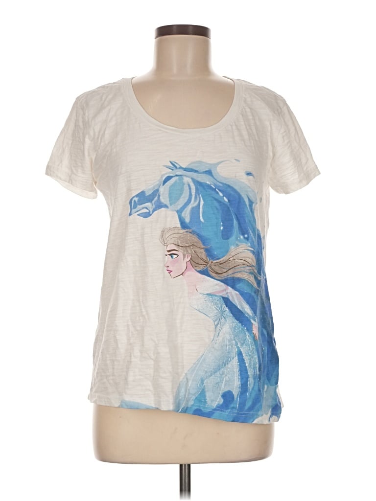 Pre-owned Disney Store Short Sleeve T-shirt In Ivory
