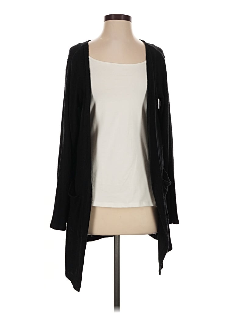 Pre-owned Zyia Active Cardigan Sweater In Black