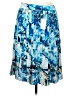 Magaschoni 100% Silk Print Blue Silk Skirt Size 8 - photo 2