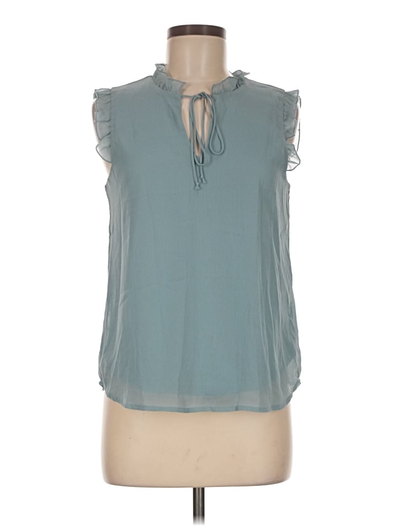 Pre-owned Lily White Sleeveless Blouse In Teal