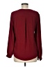 Mossimo 100% Polyester Burgundy Long Sleeve Blouse Size M - photo 2