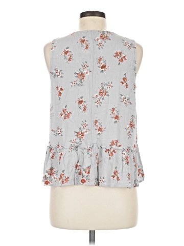 Cotton Bleu Sleeveless Blouse (view 2)