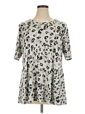 LOGO by Lori Goldstein Short Sleeve Top (view 1)