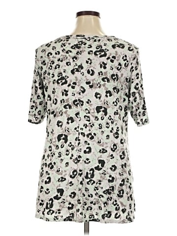 LOGO by Lori Goldstein Short Sleeve Top (view 2)