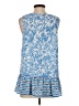 Lilly Pulitzer 100% Polyester Print White Blue Sleeveless Blouse Size S - photo 2